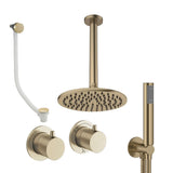 UK Bathroom Store Concealed Shower Set Crosswater Module Shower Set 6 - 3 Outlet with Overhead Shower, Handset and Overflow Bath Filler