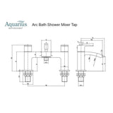 Aquarius Bath Shower Mixer Aquarius Arc Bath Shower Mixer Tap with Shower Kit