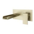 Aquarius Wall Mounted Basin Tap Brushed Brass Aquarius Angle Waterfall Wall Mounted Basin Mixer Tap