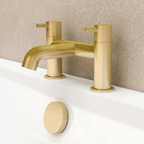Imex Bath Mixer Imex Ravine Bath Filler in Brushed Brass