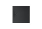 ROCA Square Shower Tray Black / 900 x 900mm ROCA Terran-N Superslim Stonex® Square Shower Tray with Twist Colour Match Waste Cover