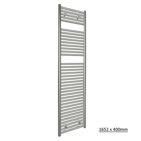 Tissino Ladder Rails 1652 x 400 / Central Heating Tissino Hugo2 Designer Towel Radiator in Chrome