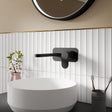 Aquarius Bathrooms Wall Mounted Basin Tap Matt Black Aquarius Deco 2 Hole Wall Mounted Mono Basin Mixer Tap