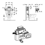 Geberit Concealed Cistern Geberit Duofix Alpha 820mm Compact Concealed Cistern