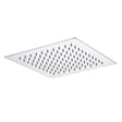 Aquarius Fixed Shower Head Chrome Aquarius RainLux Square Slim Shower Head