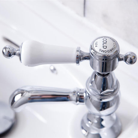 Heritage Pillar Basin Tap Heritage Glastonbury Basin Pillar Taps (Pair)