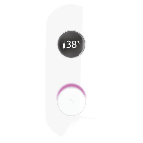 TED Concealed Shower Valve Matt White TED Togo 2/3 Outlet Concealed Digital Shower Valve with Oval Plate