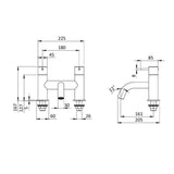Crosswater Bath Mixer Crosswater MPRO Bath Filler Tap in Chrome