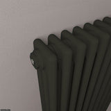 Eastbrook Rivassa Traditional 3 Column Radiator in Matt Black
