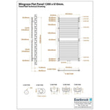 Eastbrook Flat Panel Radiator Eastbrook Wingrave Flat Panel Radiator In Matt Black