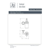 JTP Soap Dispenser JTP Grosvenor Frosted Glass Soap Dispenser