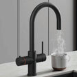 Aquarius Instant Hot Water Tap Matt Black Aquarius TrueCook 3-in-1 Instant Hot Water Kitchen Tap with Square Spout