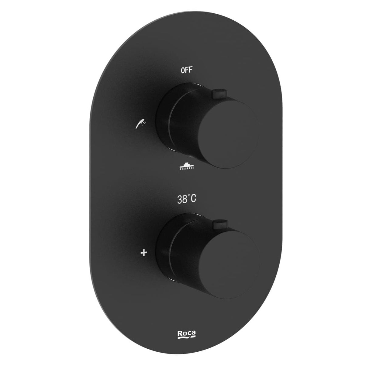 Roca Concealed Shower Valave Roca Splash-T 3 Outlet, 2 Handle Concealed Thermostatic Shower Valve