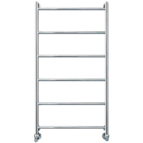 Vogue Ladder Rail 1250 x 650 / Dual Fuel Vogue Vivid Straight Heated Towel Rail in Chrome