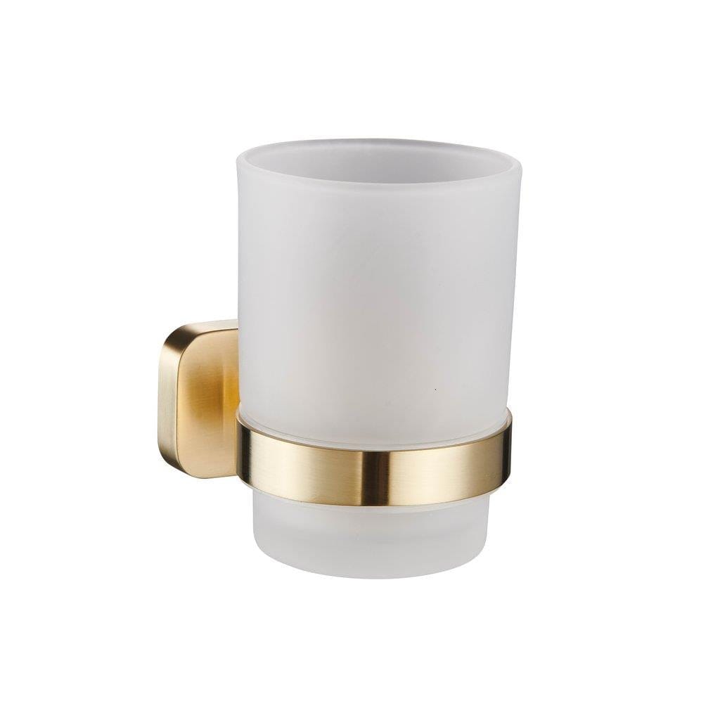 Aquarius Tumbler Holder Aquarius Auro Single Tumbler Holder in Brushed Brass