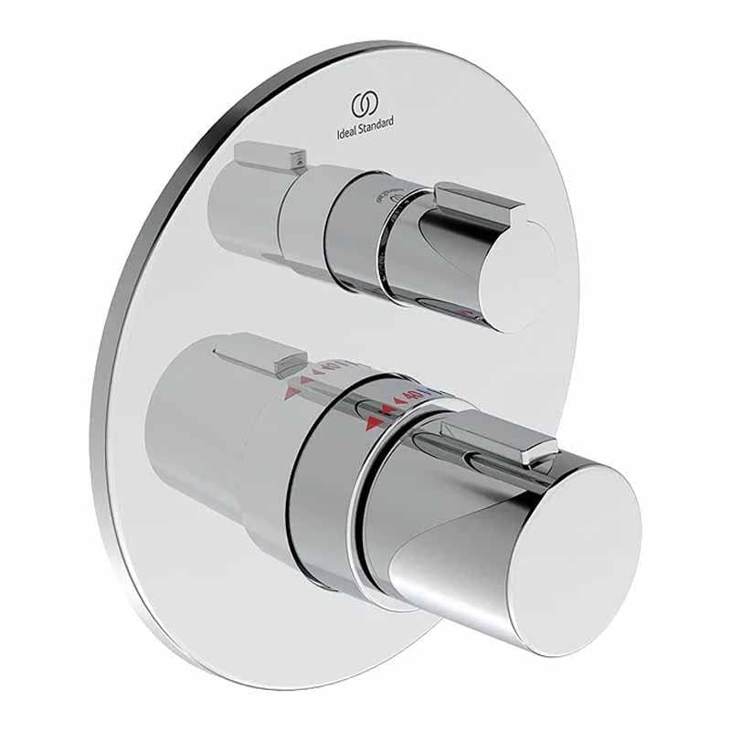 Ideal Standard Concealed Shower Valve Ideal Standard Ceratherm T100 Concealed Thermostatic Shower Valve Set with Wall Elbow and Handset in Chrome