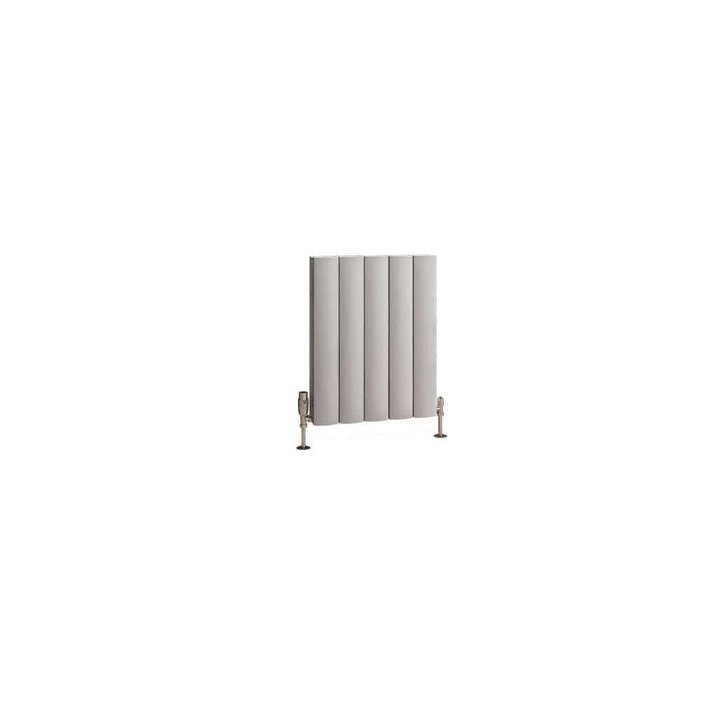 Eastbrook Panel Radiator Eastbrook Guardia Straight Horizontal Aluminium in Matt Grey