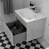 Imex Wall Mounted Vanity Unit Imex Alma Wall Mounted Single Drawer 500mm Vanity Unit with Basin