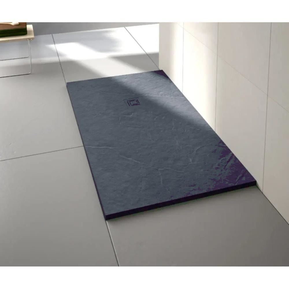 Merlyn Rectangle Shower Tray Graphite Slate Black / 1600 x 900 Merlyn Truestone Rectangle Shower Tray