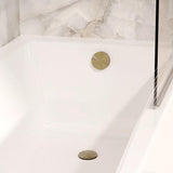 Crosswater Bath Waste Stainless Brushed Brass Effect Crosswater 3ONE6 Click Clack Bath Waste