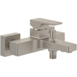 Villeroy & Boch Bath Shower Mixer Brushed Nickel Villeroy & Boch Architectura Square Wall Mounted Bath and Shower Mixer Tap