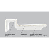 Merlyn Offset Quadrant Shower Tray Merlyn MStone Offset Quadrant Shower Tray