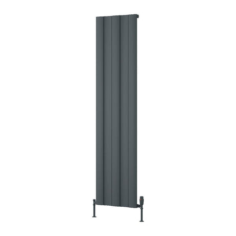 Reina Panel Radiator 1800 x 470mm / Anthracite Reina Gio Aluminium Vertical Single Panel Central Heating Radiator