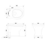 Burlington Wall Hung Toilet Burlington Guild Wall Hung Toilet
