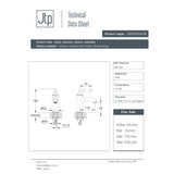 JTP Grosvenor Single Lever Basin Mixer Tap with Clicker Waste