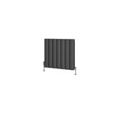 Eastbrook Panel Radiator Eastbrook Guardia Straight Horizontal Aluminium in Matt Anthracite