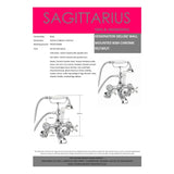 Sagittarius Bath Shower Mixer Sagittarius Kensington Wall Mounted Bath Shower Mixer Tap with Traditional Shower Handset in Chrome/White