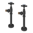 Eastbrook Radiator Valve Matt Anthracite Eastbrook Traditional Angled Manual Radiator Valve and Tail (Pair)