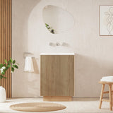 Crosswater Floor Standing Vanity Unit Modern Oak / 0 Crosswater Limit 600mm Floorstanding Vanity Unit with Basin