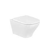 Roca Wall Hung Toilet Roca Optica Wall Hung Rimless Toilet with Soft Close Seat