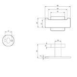 Villeroy & Boch Robe Hook Villeroy & Boch Elements - Striking Double Towel Hook