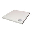 Aquarius Bathrooms Square Shower Tray 760x760mm Aquarius Urbano Square Stone Resin Shower Tray with 4 Upstands