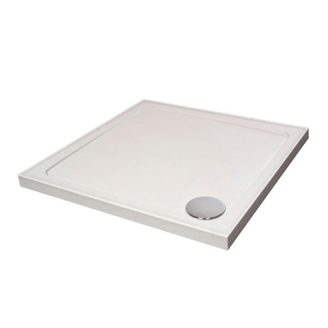 Aquarius Bathrooms Square Shower Tray 760x760mm Aquarius Urbano Square Stone Resin Shower Tray with 4 Upstands