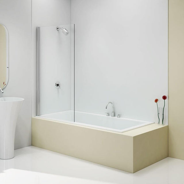 Merlyn Bath Screen Merlyn 5mm Single Square Pivot Bath Screen