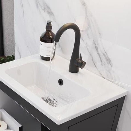 Saneux Mono Basin Tap Satin Black Saneux Eden Basin Mixer Tap