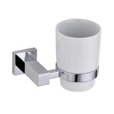 RAK Toothbrush Holder RAK Cubis Wall Mounted Single Tumbler and Holder in Chrome