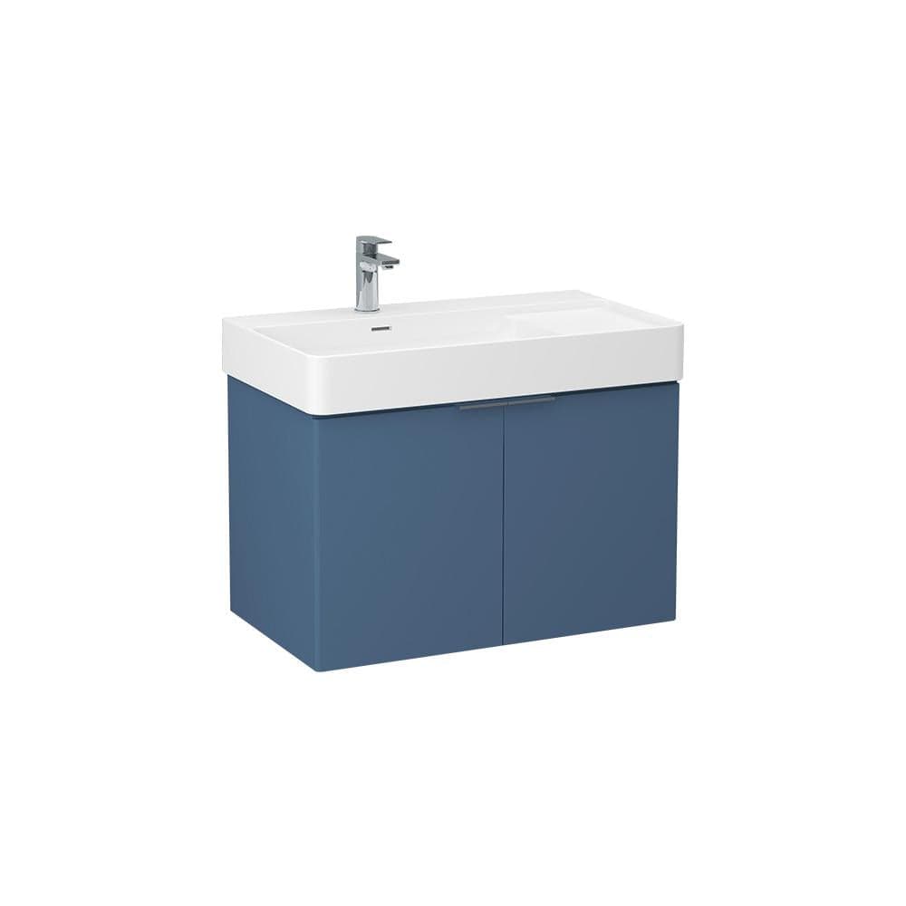 Imex Wall Mounted Vanity Unit Imex Blade Wall Mounted 800mm Double Door Vanity Unit with Basin