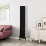 Eastbrook Panel Radiator 1800 x 310mm / Matt Black Eastbrook Kingswood Slimline Vertical Aluminium Radiator