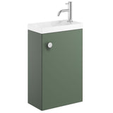 Crosswater Cloakroom Vanity Unit Crosswater Alo Single Door Wall Mounted 400mm Cloakroom Vanity Unit with Basin