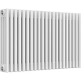 Aquarius Bathrooms Column Radiator 600mm x 965mm Aquarius Foundry Horizontal 4 Column Radiator in White