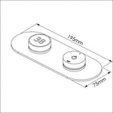 TED Concealed Shower Valve TED Togo 2/3 Outlet Concealed Digital Shower Valve with Oval Plate