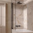 UK Bathroom Store Concealed Shower Set Matt Black / Wall Arm / 300mm Crosswater Module Shower Set 3 with Fixed Overhead Shower and Bath Spout