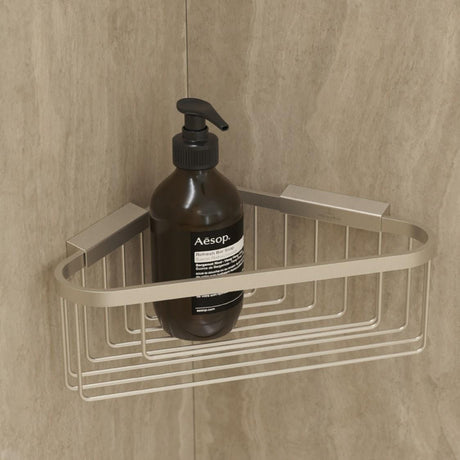 Villeroy & Boch Basket Brushed Nickel Matt Villeroy & Boch Elements - Tender Corner Wire Shower Basket