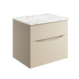 Crosswater Wall Mounted Vanity Unit Crosswater Glide II Wall Mounted Two Drawer Vanity Unit with Worktop