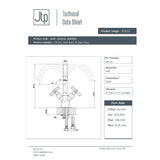 JTP Mono Basin Tap JTP Solex Deck Mounted Swivel Spout Basin Mixer Tap