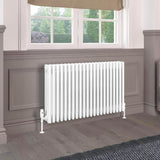 Eastbrook 600 x 1010 / Electric Only Eastbrook Rivassa Traditional 4 Column Radiator in Gloss White